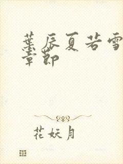 叶辰夏若雪最新章节封面