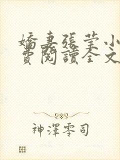 娇妻张莹小说免费阅读全文