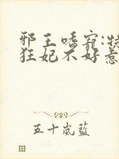 邪王嗜宠:特工狂妃不好惹