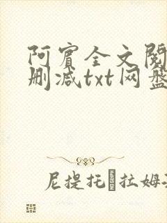 阿宾全文阅读无删减txt网盘