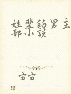 姓裴的男主的全部小说