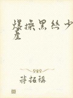 爆操黑丝少妇国产封面