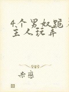 4个男奴跪着被主人玩弄