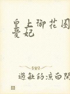 皇上御花园中要爱妃