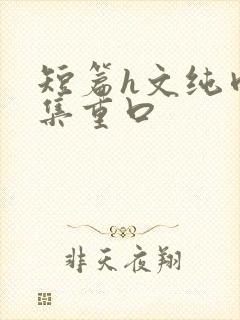 短篇h文纯肉合集重口