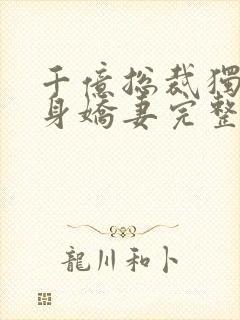 千亿总裁独宠替身娇妻完整版小说