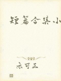 短篇合集小说h封面