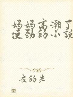 妈妈高潮了嗯啊使劲的小说