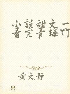 小说甜文一口气看完青梅竹马