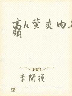 高h荤爽肉欲视频