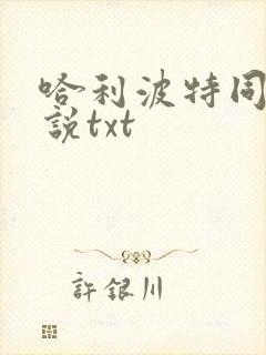 哈利波特同人小说txt