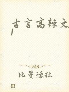 古言高辣文1v1封面