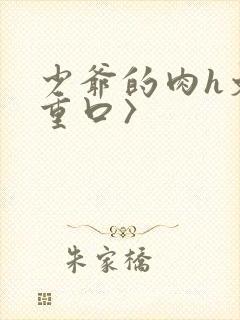 少爷的肉h文〈重口〉封面