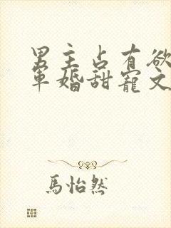 男主占有欲强的军婚甜宠文封面