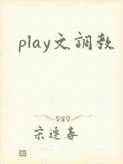 play文调教