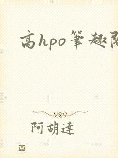 高hpo笔趣阁封面