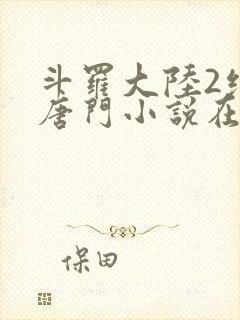 斗罗大陆2绝世唐门小说在线收听封面