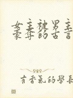 女主被男主强取豪夺的古言封面