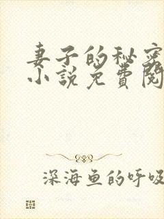 妻子的秘密吴双小说免费阅读封面