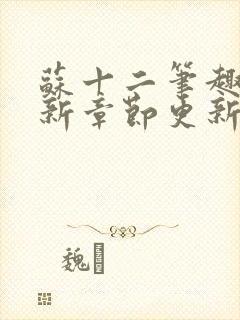 苏十二笔趣阁最新章节更新情况分享封面