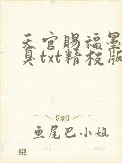 天官赐福墨香铜臭txt精校版