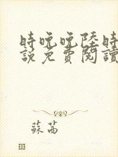 时晚晚陆时显小说免费阅读最新章节