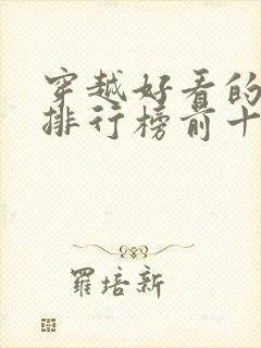 穿越好看的小说排行榜前十名