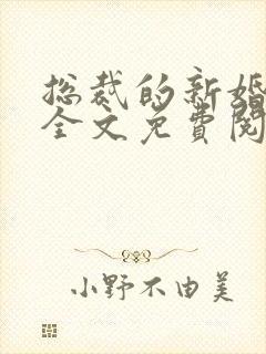 总裁的新婚罪妻全文免费阅读小说