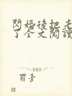 闪婚后把老公忘了全文阅读