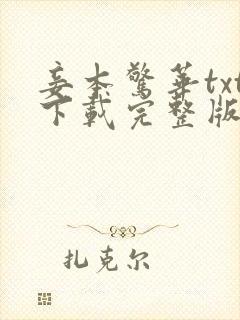 妾本惊华txt下载完整版封面