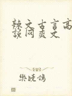 辣文古言高辣小说网爽文
