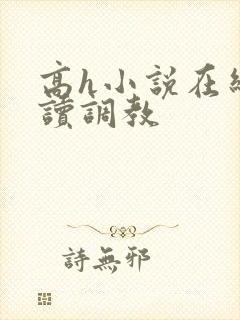 高h小说在线阅读调教