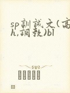 sp训诫文(高h,调教)bl封面