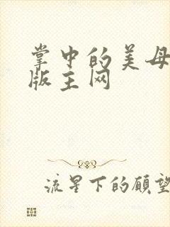 掌中的美母第一版主网