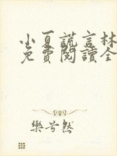 小夏谎言林栖月免费阅读全文最新章封面