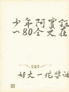 少年阿宾钰慧1～80全文在线阅读封面