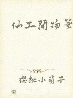 仙工开物笔趣阁
