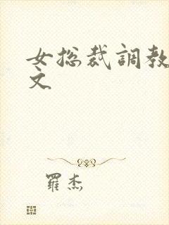 女总裁调教sm文封面