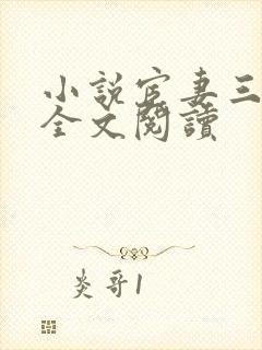 小说宦妻三部曲全文阅读