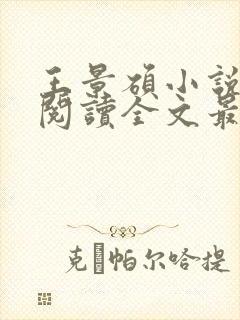 王景硕小说免费阅读全文最新章节封面