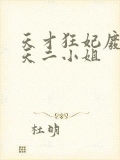 天才狂妃废材逆天二小姐