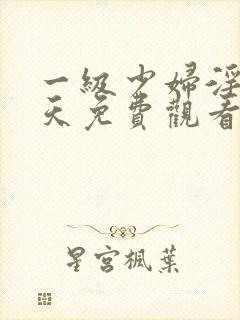 一级少妇淫片全天免费观看