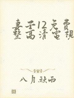 妻子12免费完整高清电视剧在线观看