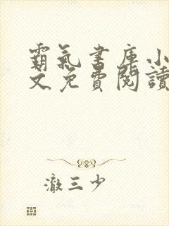 霸气书库小说全文免费阅读