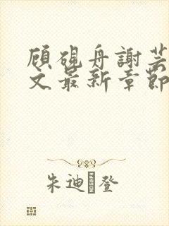 顾砚舟谢芸琛全文最新章节免费阅读封面