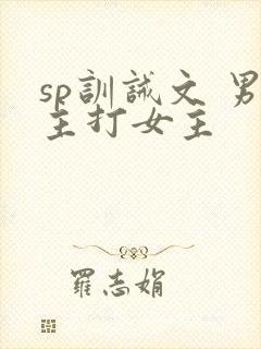 sp训诫文 男主打女主