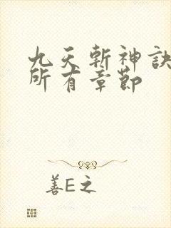 九天斩神诀林辰所有章节