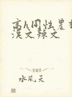 高h同性农村壮汉文辣文封面