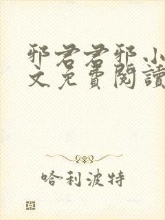 邪君君邪小说全文免费阅读