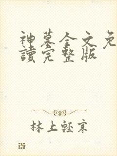 神墓全文免费阅读完整版